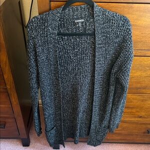 Express Women's Charcoal Knit Cardigan